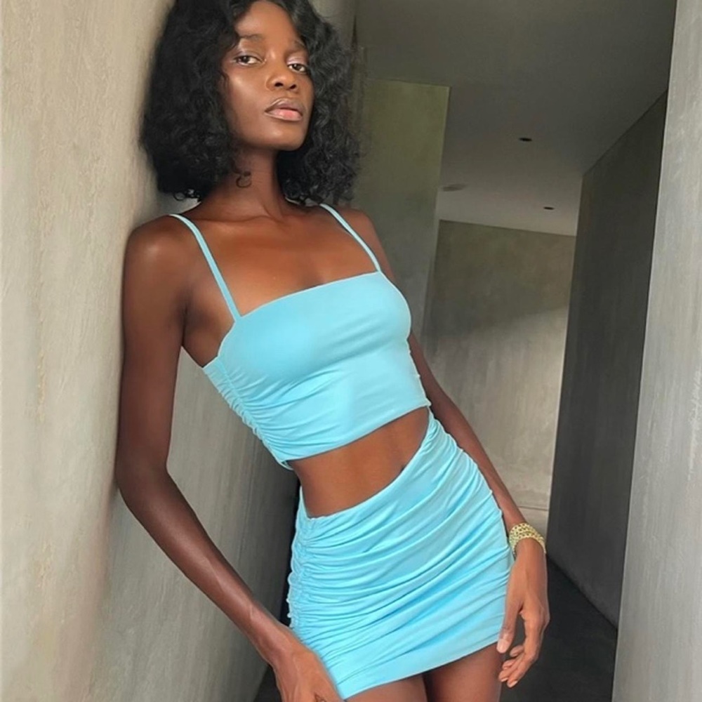 Tiger mist blue dress - Picture 5 of 5